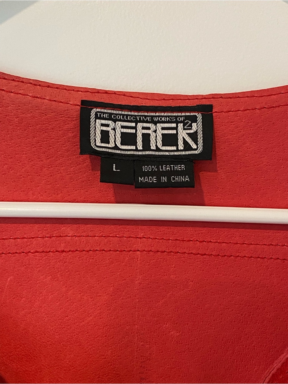 berek Red Fringe Zip-Front Tank Top - Picture 2 of 7